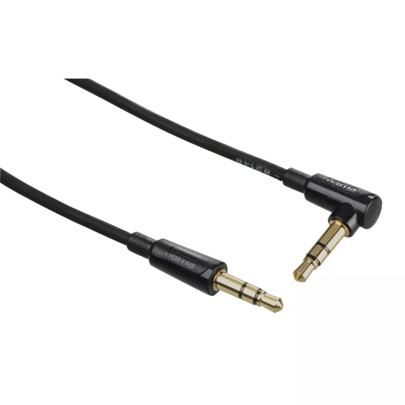 Garso kabelis Hama Flexi-Slim 1,5 m 3,5 mm Kištukas-Kištukas Juodas