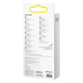 Baseus Flash Series 2 USB laidas 3 viename, USB-C + Micro USB + Lightning, 100 W, 1,2 m, mėlynas