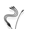 Baseus Flash Series 2 USB laidas 3 viename, USB-C + Micro USB + Lightning, 100 W, 1,2 m, mėlynas