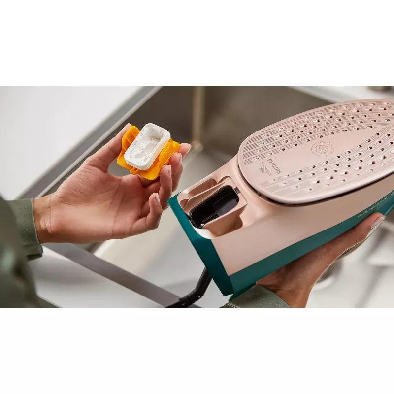 Lyginimo lygintuvas Philips DST8030/70 – 3000 W, SteamGlide Elite padas, 0.35 L talpa, 1,78 kg, vertikalus garas, žalia