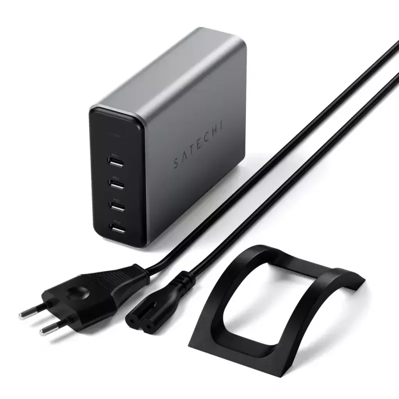 Satechi ST-UC165GM-EU universalus greitasis 4x USB-C PD 165W įkroviklis (GaN)