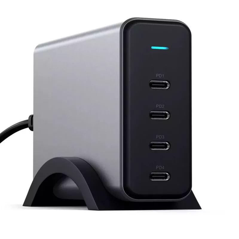 Satechi ST-UC165GM-EU universalus greitasis 4x USB-C PD 165W įkroviklis (GaN)