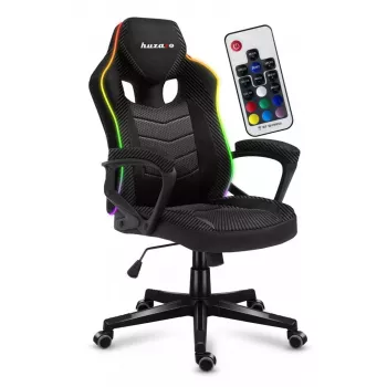 Gaming kėdė Huzaro Force 2.5 RGB Mesh – kvėpuojančiu tinkleliu, RGB apšvietimu, reguliuojamu aukščiu, atlošiama, 130 kg