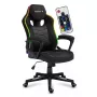 Gaming kėdė Huzaro Force 2.5 RGB Mesh – kvėpuojančiu tinkleliu, RGB apšvietimu, reguliuojamu aukščiu, atlošiama, 130 kg