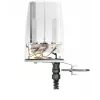 QuWireless QuSpot AX10S visakryptė Wi-Fi + Bluetooth antena Teltonika RUTX10 maršrutizatoriui, 2,4–6 GHz, 7 dBi, PoE/LAN, vertikali poliarizacija, IP67, balta