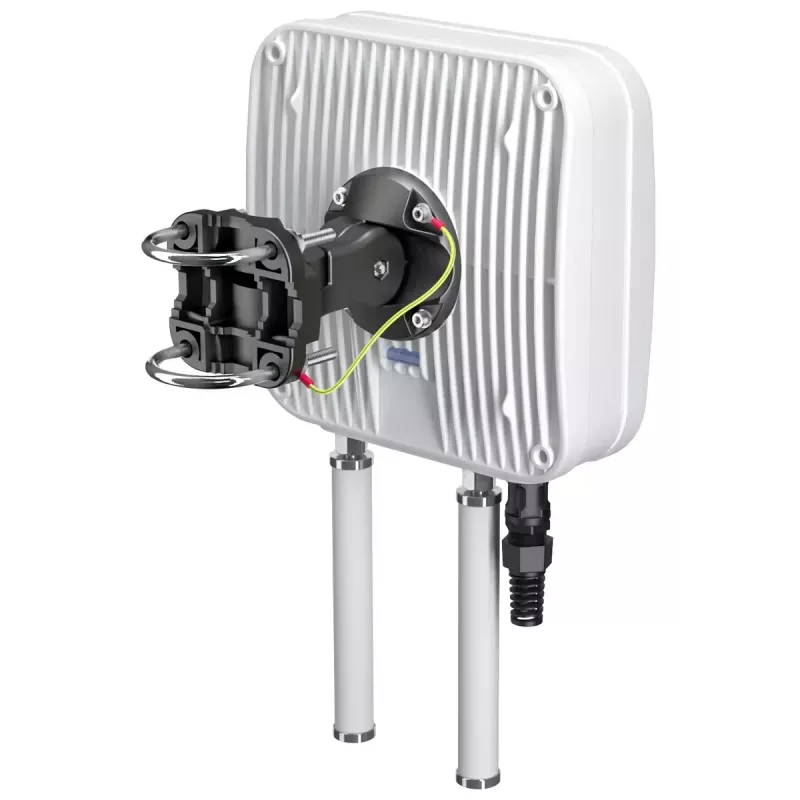 QuWireless QuMax A955M kryptinė LTE + Wi-Fi + GPS antena Teltonika RUT956/RUT955 maršrutizatoriams, 6 dBi, PoE/LAN, vertikali poliarizacija, IP67, balta