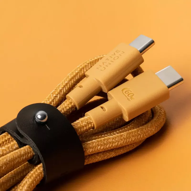 Native Union Belt Cable USB-C – USB-C kabelis, 1,2 m, Kraft