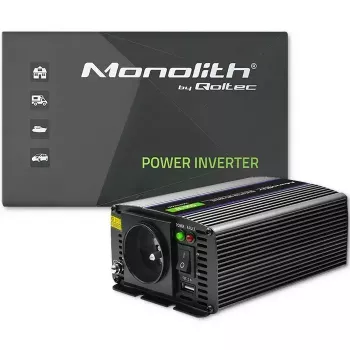 QOLTEC Monolith 600 MS Wave keitiklis 12V į 230V, 600W, grynoji/modifikuota sinusinė banga