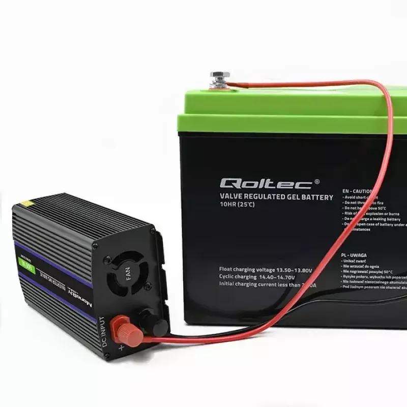 QOLTEC Monolith 600 MS Wave keitiklis 12V į 230V, 600W, grynoji/modifikuota sinusinė banga