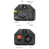 QOLTEC Monolith 600 MS Wave keitiklis 12V į 230V, 600W, grynoji/modifikuota sinusinė banga