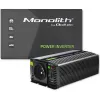 QOLTEC Monolith 600 W keitiklis – 12 V į 230 V, USB PD 18 W, automobiliui/namams, juodas