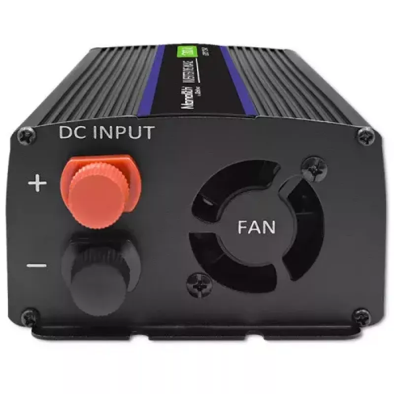 QOLTEC Monolith 600 W keitiklis – 12 V į 230 V, USB PD 18 W, automobiliui/namams, juodas