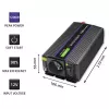 QOLTEC Monolith 600 W keitiklis – 12 V į 230 V, USB PD 18 W, automobiliui/namams, juodas