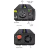 QOLTEC Monolith 600 W keitiklis – 12 V į 230 V, USB PD 18 W, automobiliui/namams, juodas