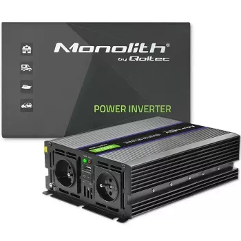 QOLTEC Monolith 4000 MS Wave keitiklis 12V į 230V 2000/4000W su USB