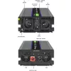 QOLTEC Monolith 4000 MS Wave keitiklis 12V į 230V 2000/4000W su USB