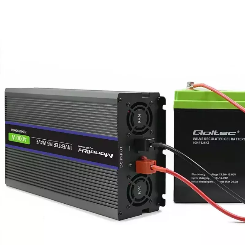QOLTEC Monolith 4000 MS Wave keitiklis 12V į 230V 2000/4000W su USB