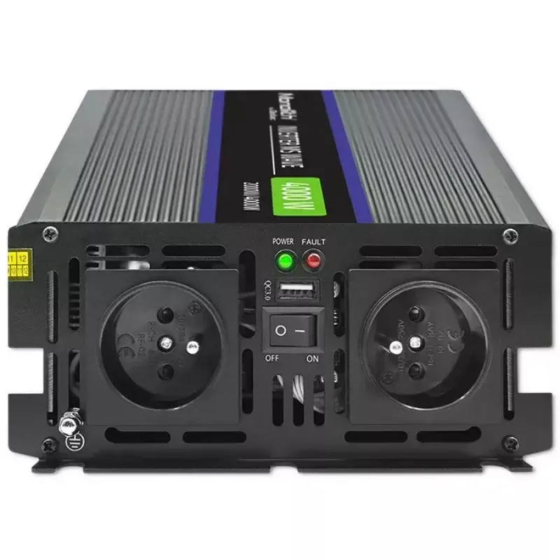 QOLTEC Monolith 4000 MS Wave keitiklis 12V į 230V 2000/4000W su USB