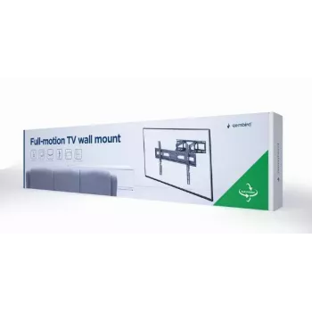 Gembird WM-80ST-03 televizoriaus laikiklis ant sienos, pakreipiamas ir sukamas, 37-80 colių, 40 kg, juodos spalvos