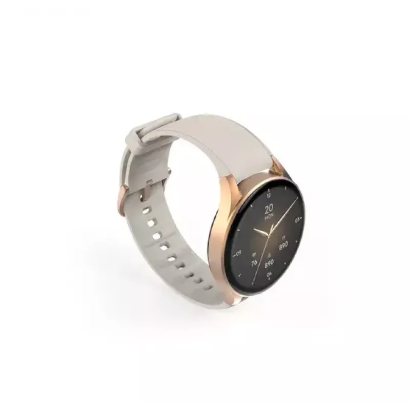 Hama Smartwatch 8900 3,3 cm (1,3 colio) AMOLED 42 mm Skaitmeninis 466 x 466 pikseliai Liečiamas ekranas Auksinis GPS (palydovas)