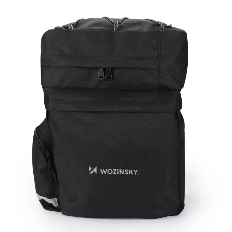 Krepšys dviračiui Wozinsky WBB13BK 60L juodas universalus – ant bagažinės / šoninis krepšys, 60 L talpa