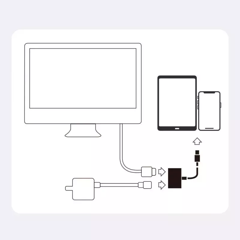 Lightning į HDMI adapteris Joyroom S-H141 — Lightning (Apple) į HDMI FullHD 1080p 60Hz, baltas