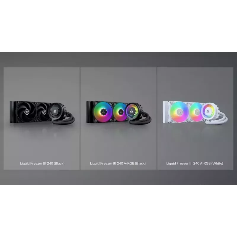 ARCTIC Liquid Freezer III 240 A-RGB - Daugiaplatformis CPU vandens aušintuvas su A-RGB apšvietimu