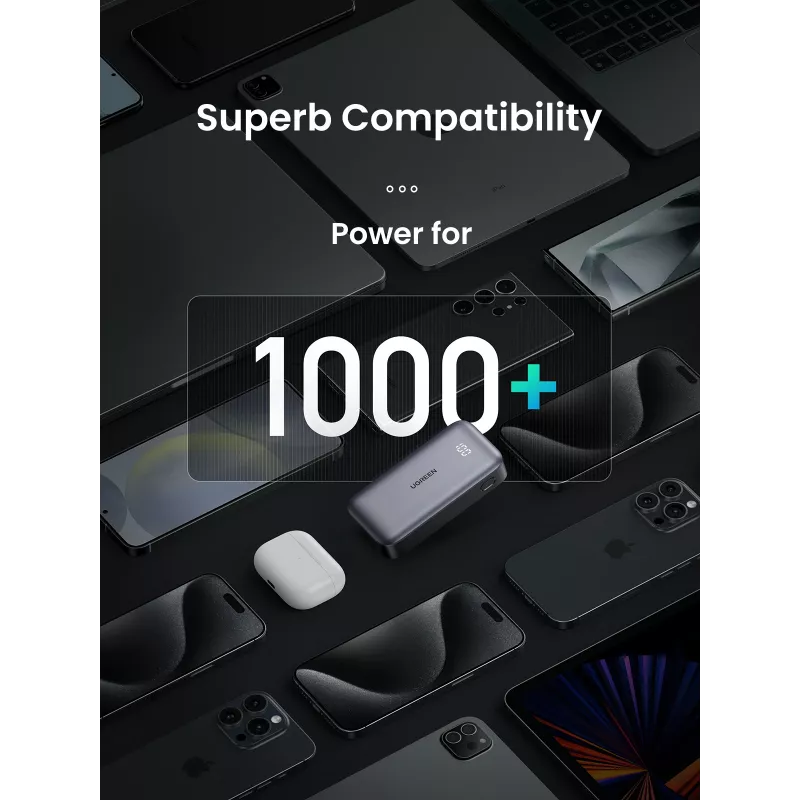 Nešiojamas powerbankas Ugreen 10000mAh Mini Greitas įkrovimas 30W