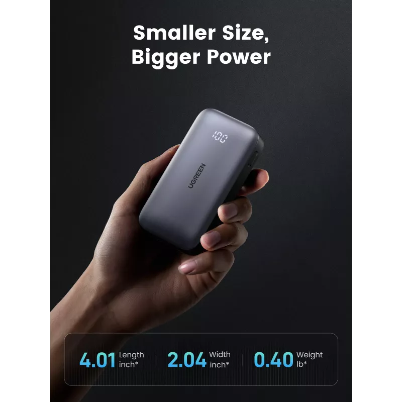 Nešiojamas powerbankas Ugreen 10000mAh Mini Greitas įkrovimas 30W