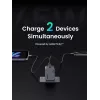 Ugreen 35008 universalus mobiliojo įrenginio kroviklis pilka spalva, greitas įkrovimas, 45 W, 2× USB-C