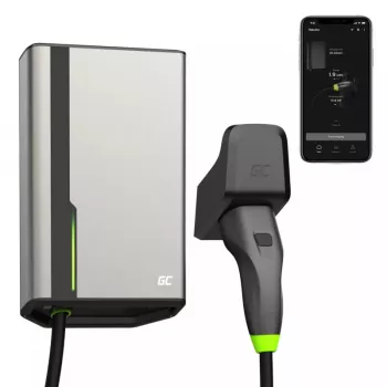 Elektromobilio įkrovimo stotelė Green Cell EVGC021A2275 22000W Sieninė Pilka Aliuminė