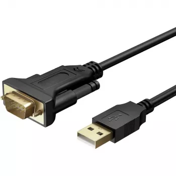 Serijinis kabelis Techly IDATA-USB2-SER-1 Juodas 1,5 m USB A tipo DB-9