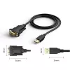 Serijinis kabelis Techly IDATA-USB2-SER-1 Juodas 1,5 m USB A tipo DB-9
