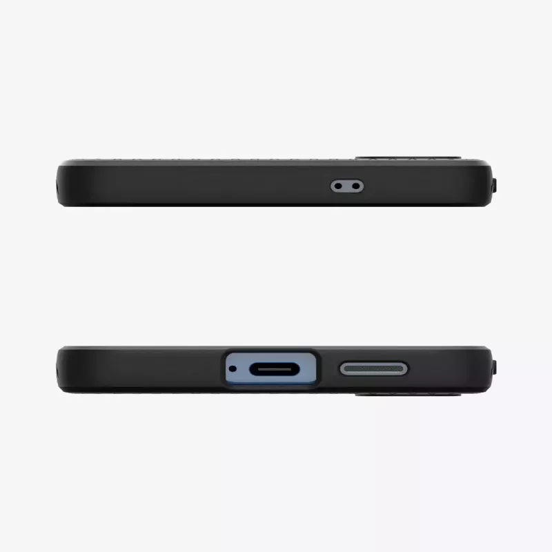 Dėklas Spigen Galaxy S25 Liquid Air matinė juoda Monochromatic