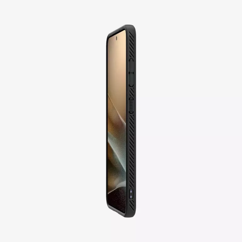 Dėklas Spigen Galaxy S25 Liquid Air matinė juoda Monochromatic