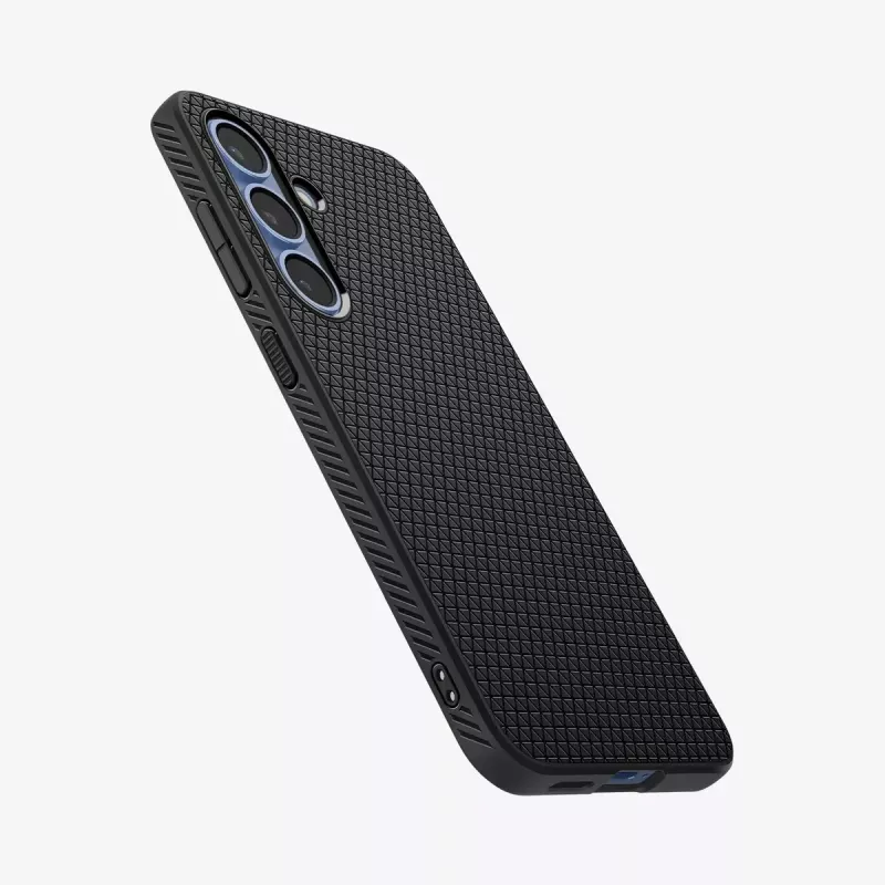 Dėklas Spigen Galaxy S25 Liquid Air matinė juoda Monochromatic