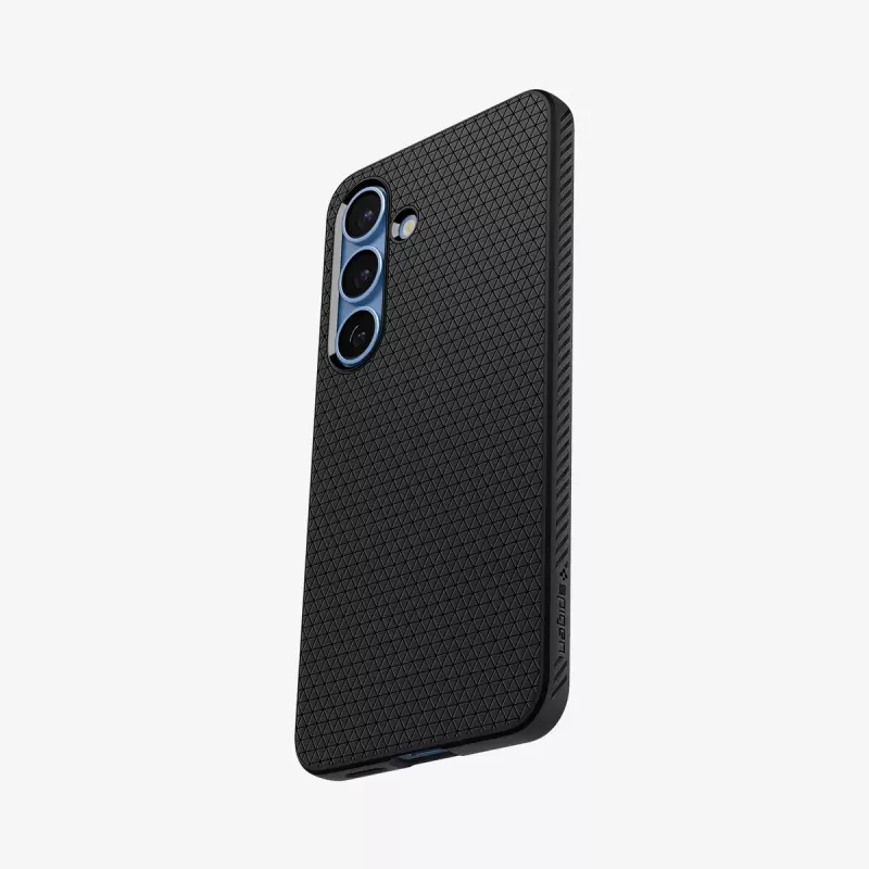 Dėklas Spigen Galaxy S25 Liquid Air matinė juoda Monochromatic