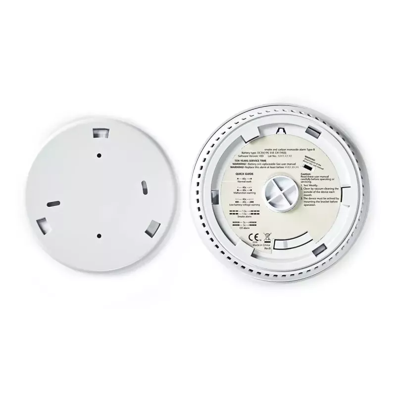 Kombinuotas dūmų ir anglies monoksido detektorius Nedis DTCTCS10WT Baltas