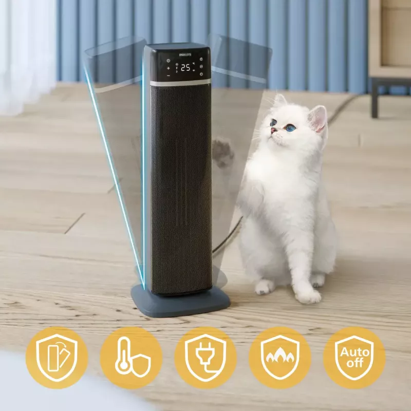 Philips 5000 serijos keraminis šildytuvas Smart Tower Ceramic Heater