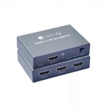HDMI jungiklis Techly IDATA HDMI-2138KT 3 į 1, 60Hz, 2m