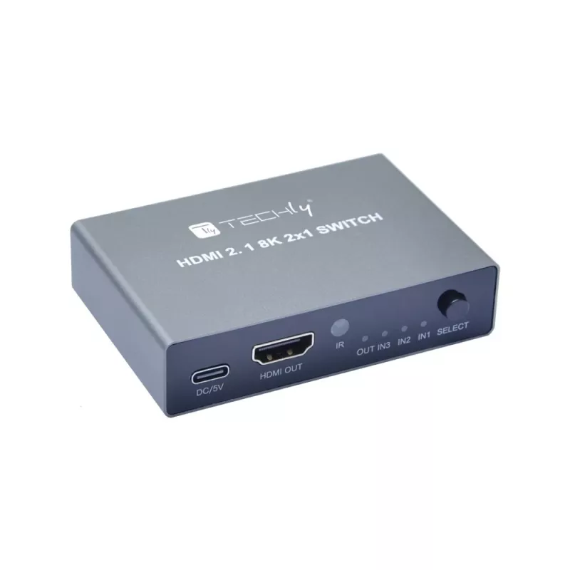 HDMI jungiklis Techly IDATA HDMI-2138KT 3 į 1, 60Hz, 2m