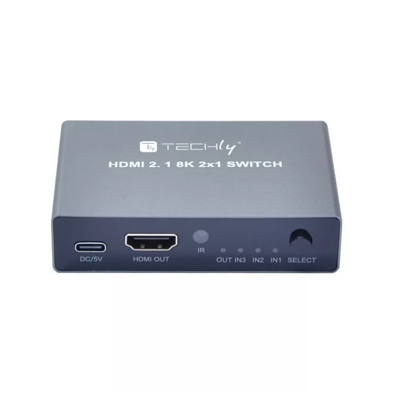 HDMI jungiklis Techly IDATA HDMI-2138KT 3 į 1, 60Hz, 2m