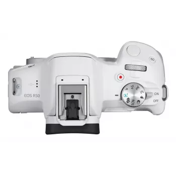Veidrodinė kamera Canon EOS R50 balta 24,2 MP 4K Ultra HD