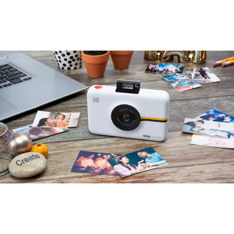 Kodak Step Touch Momentinė nuotraukų spausdintuvė 50 x 76 mm Balta