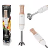 Panardintuvas Adler AD 4616 – rankinis blenderis, 500 W, 2 greičiai, nerūdijančio plieno peiliai, baltas