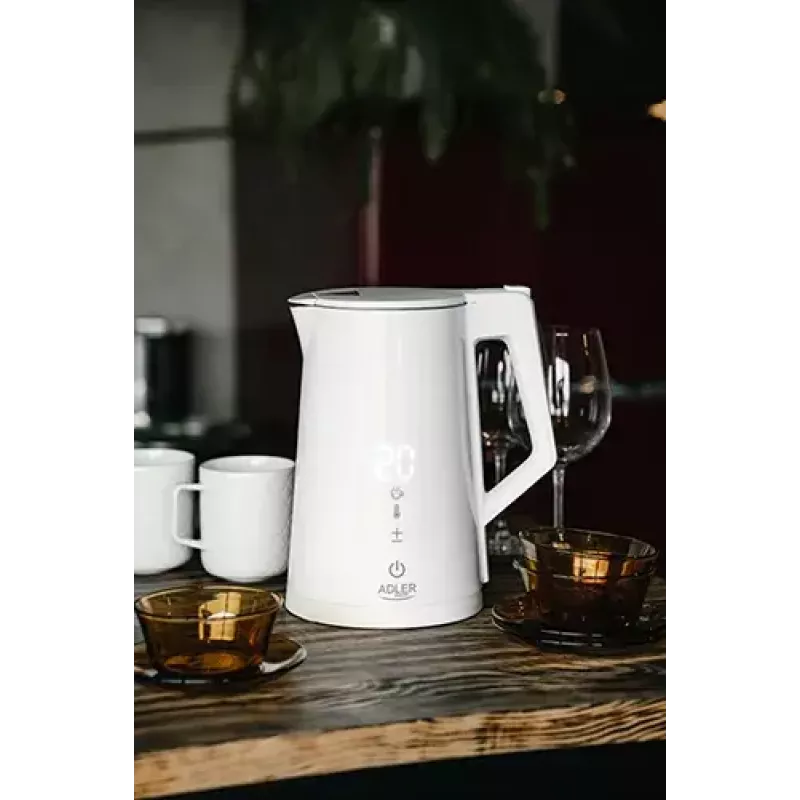 Elektrinis virdulys Adler 1.7 L 1850 W Baltas