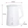 Elektrinis virdulys Adler 1.7 L 1850 W Baltas