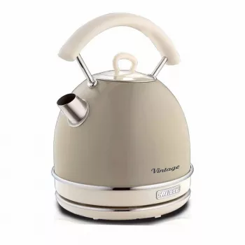 Ariete 2877 Virdulys Vintage, 1,7L, Belaidis, Smėlio spalvos, 1.7 L, 2000 W, Smėlio spalvos, Vandens lygio indikatorius, Belaidis, Filtras