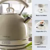 Ariete 2877 Virdulys Vintage, 1,7L, Belaidis, Smėlio spalvos, 1.7 L, 2000 W, Smėlio spalvos, Vandens lygio indikatorius, Belaidis, Filtras