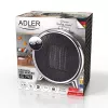 Keraminis elektrinis šildytuvas Adler AD 7742 — 1500/750 W, ant grindų, 220–240 V, juodas/sidabrinis